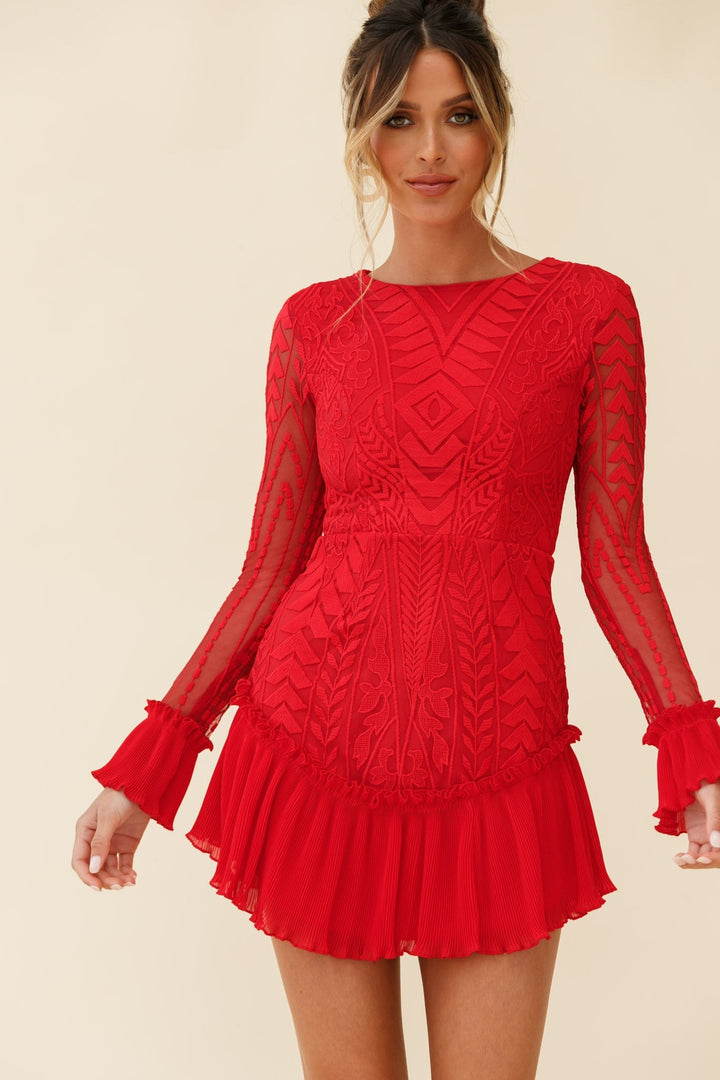Julie Long Sleeve Mini Dress