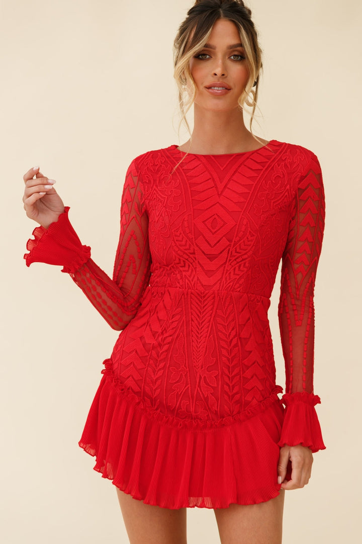 Julie Long Sleeve Mini Dress