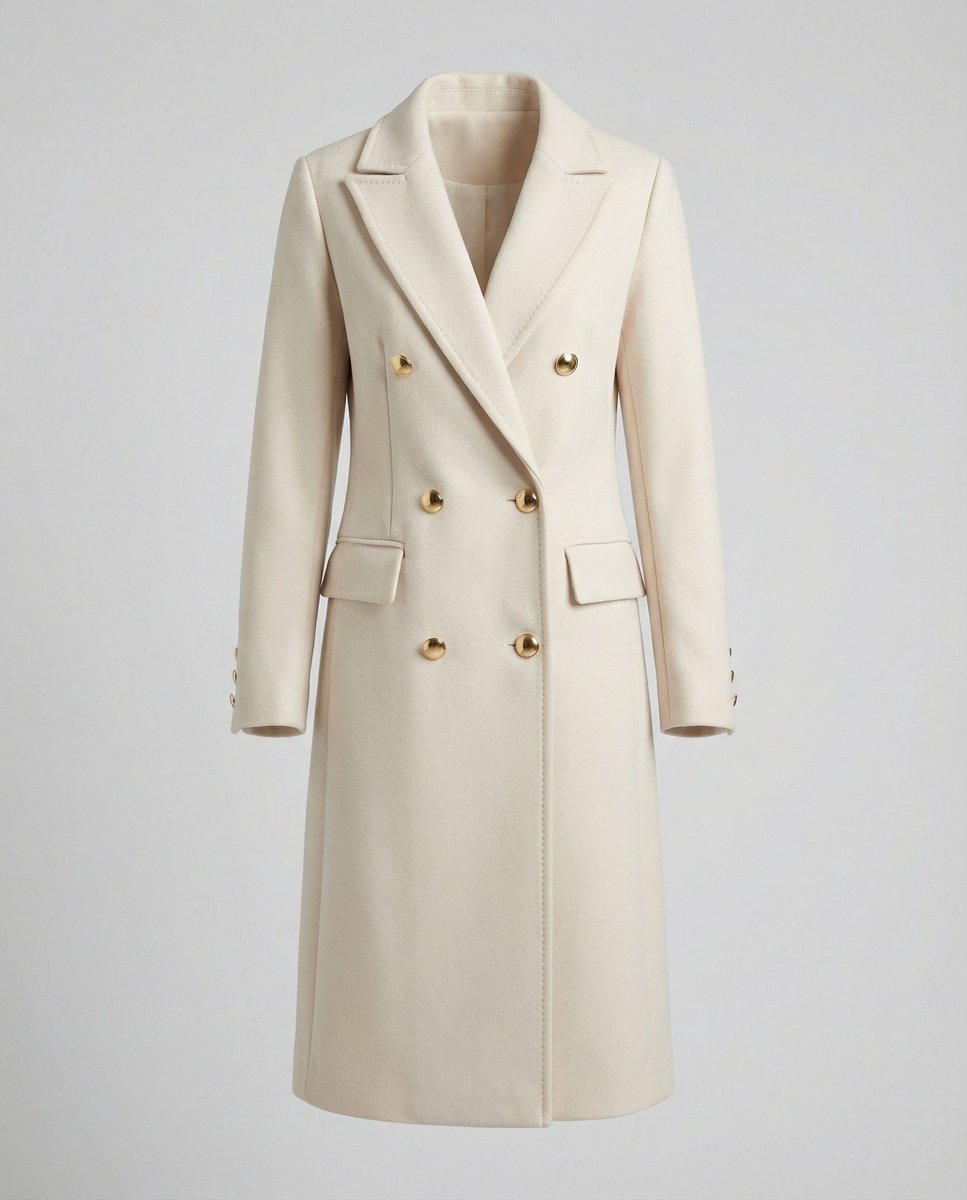Emeline Double-Breasted Longline Overcoat